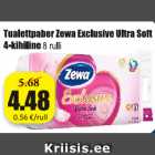 Tualettpaber Zewa Exclusive Ultra Soft 4-kihiline