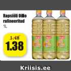 Rapsiõli Oilio rafineeritud 1 l