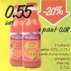 Allahindlus - Fruitland nеktаr 55%, 0,75 l . porgandi-õuna-virsiku
. porgandi