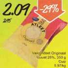 Allahindlus - Valio Atleet Originaal juust 26%, 350 g