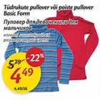 Allahindlus - Tüdrukute pullover või poiste pullover Basic Form