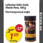 Allahindlus - Lahustuv kohv Gold, Monte Pero, 100 g