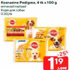 Koeraeine Pedigree, 4 tk x 100 g

