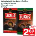 Allahindlus - Jahvatatud kohv Luxus, 500 g


