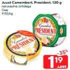 Juust Camembert, President, 120 g
