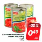 Allahindlus - Konserveeritud tükeldatud
tomatid Rimi, 400 g