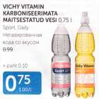 Allahindlus - VICHY VITAMIN KARBONISEERIMATA MAITSESTATUD VESI 0,75 L