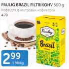 PAULIG BRAZIL FILTRIKOHV 500 G