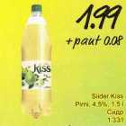 Allahindlus - Siider Kiss Pirni, 4,5%, 1,5l