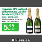 Allahindlus - Hispaania KPN kvaliteetvahuvein
Cava Castillo
Perelada