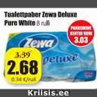 Allahindlus - Tualettpaber Zewa Deluxe Pure White 