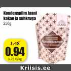 Allahindlus - Kondenspiim  Jaani kakao ja suhkruga 250 g