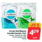 Allahindlus - Grrreat NutriBalance
kuivsööt koertele, 3 kg*