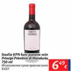 Allahindlus - Itaalia KPN kuiv punane vein Principi Primitivo di Manduria, 750 ml