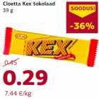 Allahindlus - Cloetta Kex šokolaad
39 g