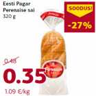 Allahindlus - Eesti Pagar
Perenaise sai
320 g