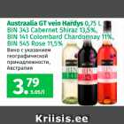 Austraalia GT vein Hardys 0,75 L