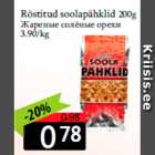 Röstitud soolapähklid 200g
