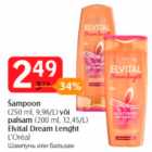 Allahindlus - Šampoon (250 ml) või palsam (200 ml) Elvital Dream Lenght L´Oreal