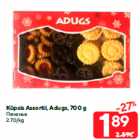 Küpsis Assortii, Adugs, 700 g
