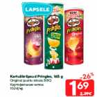 Kartulikrõpsud Pringles, 165 g

