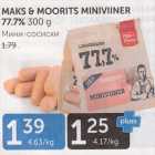 MAKS & MOORITS MINIVIINER 77,7%, 300 G