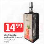 Allahindlus - Viin Finlandia Vodka 40%, kannus 70 cl