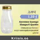 Keeratava kaanega klaaspurk Quattro 400 ml