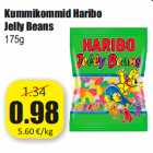 Allahindlus - Kummikommid Haribo
Jelly Beans
175g