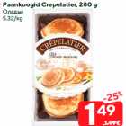 Pannkoogid Сrepelatier, 280 g
