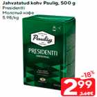 Allahindlus - Jahvatatud kohv Paulig, 500 g
