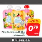 Püree ICA i love eco, 85-90 g
