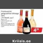 Allahindlus - Prantsusmaa
geograafilise tähisega
vein
J.P.Chenet, 75 cl 