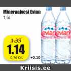 Allahindlus - Mineraalvesi Evian 1,5 L