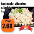 Lastesalat viineriga sibulata kg