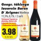 Allahindlus - Geogr. tähisega
lauavein Baron
D´Arignac