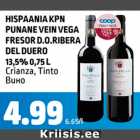 HISPAANIA KPN PUNANE VEIN VEGA FRESOR D.O. RIBERA DEL DUERO