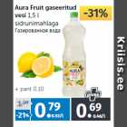 Allahindlus - Aura Fruit gaseeritud
vesi 1,5 l