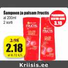 Šampoon ja palsam Fructis