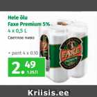 Allahindlus - Hele õlu
Faxe Premium