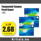 Allahindlus - Tampoonid Tampax Pearl Super 18 tk