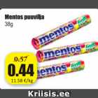 Allahindlus - Mentos puuvilja 38 g