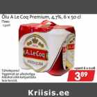 Allahindlus - Õlu A Le Coq Premium, 4,7%, 6 x 50 cl