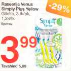 Allahindlus - Raseerija Venus Simply Plus Yellow