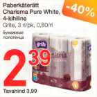 Allahindlus - Paberkäterätt Charisma Pure White, 4-kihiline