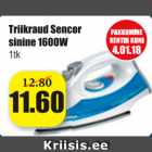 Allahindlus - Triikraud Sencor sinine 1600W 1 tk