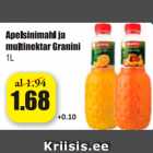 Allahindlus - Apelsinimahl ja multinektar Granini 1 l