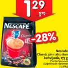 Nescafe
Classic 3in1 lahustuv 
kohvijook, 175 g