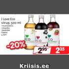 Allahindlus - I Love Eco 
siirup, 500 ml
