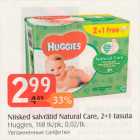 Allahindlus - Niisked salvrätid Natural Care, 2 + 1 tasuta